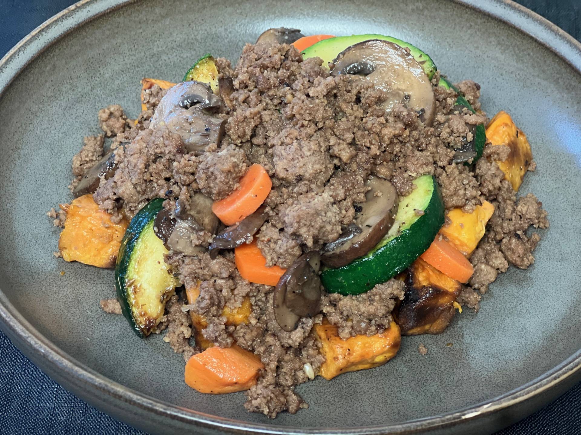 Grass Fed Ground Beef Bowl