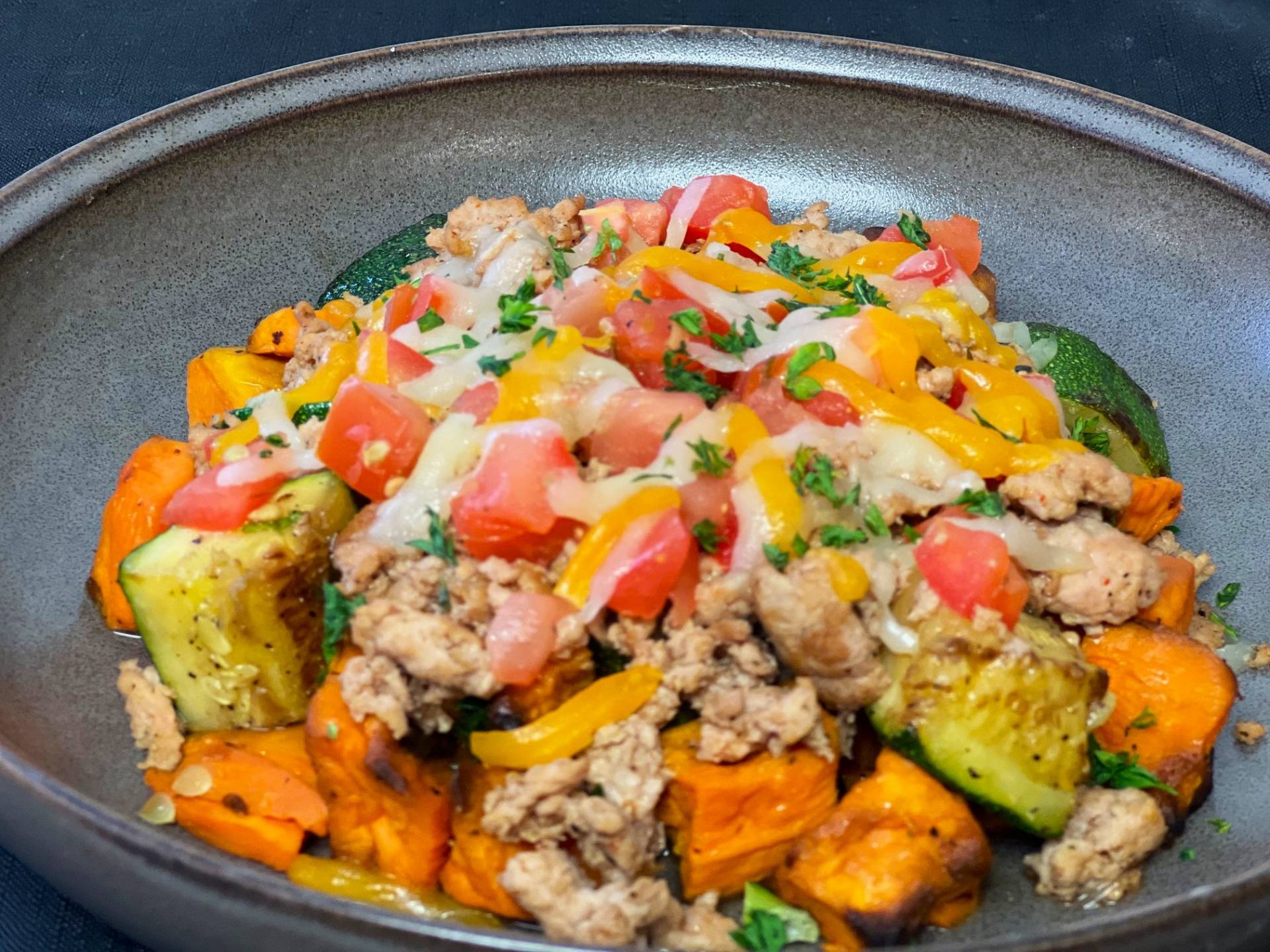 Ground Turkey & Zucchini Bowl