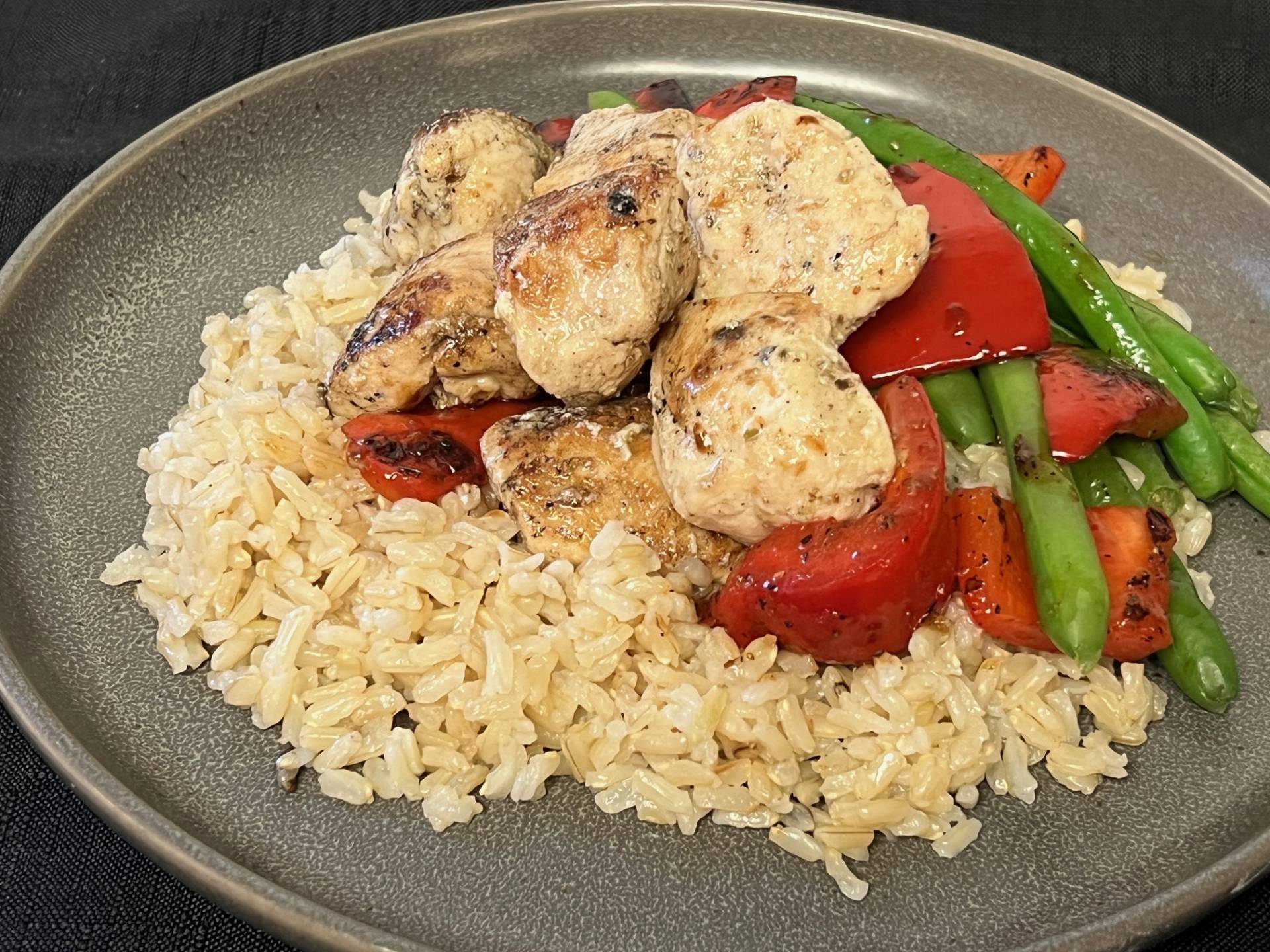 Chicken & Balsamic Roasted Peppers