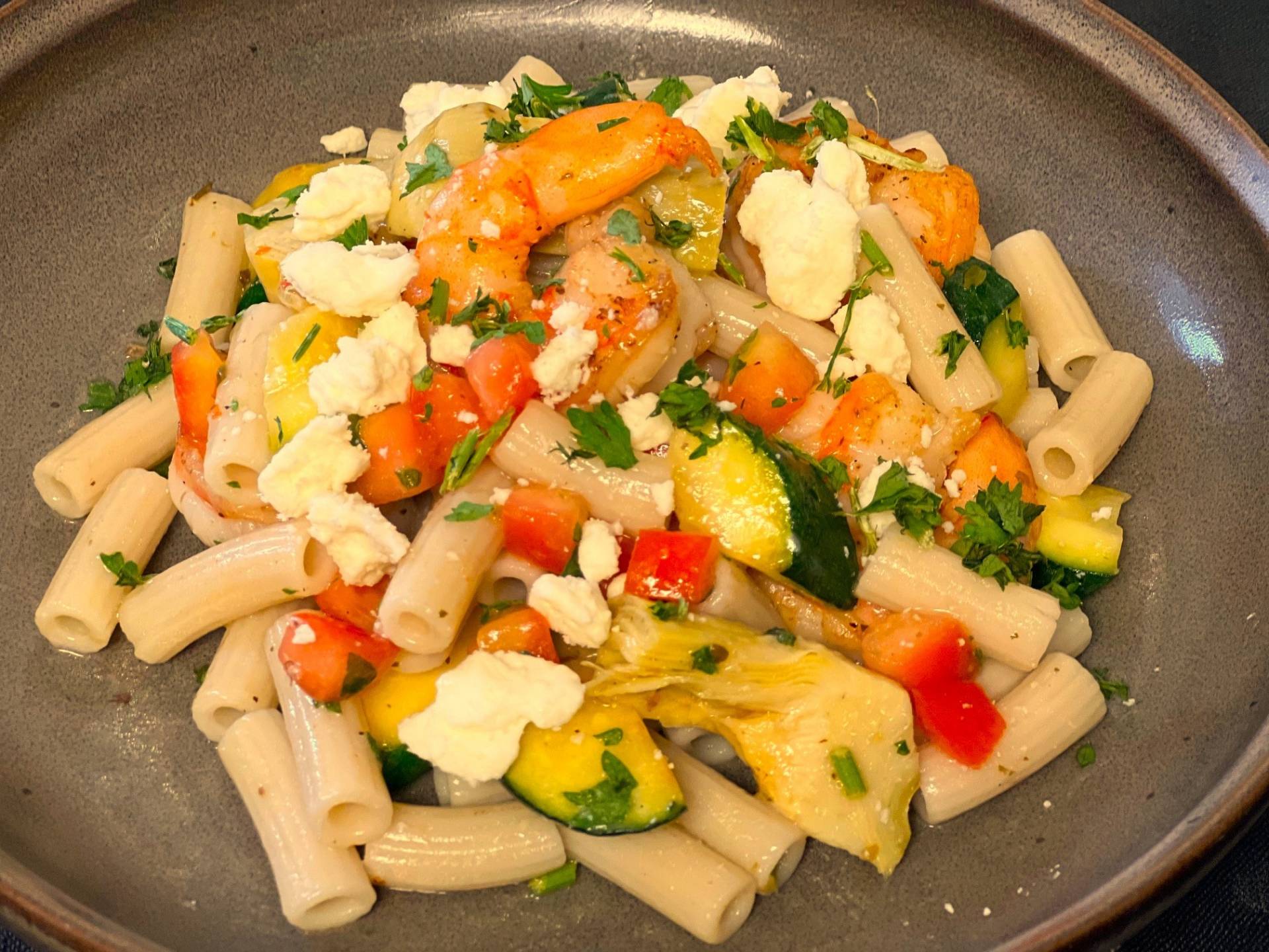 Shrimp & Pasta Primavera